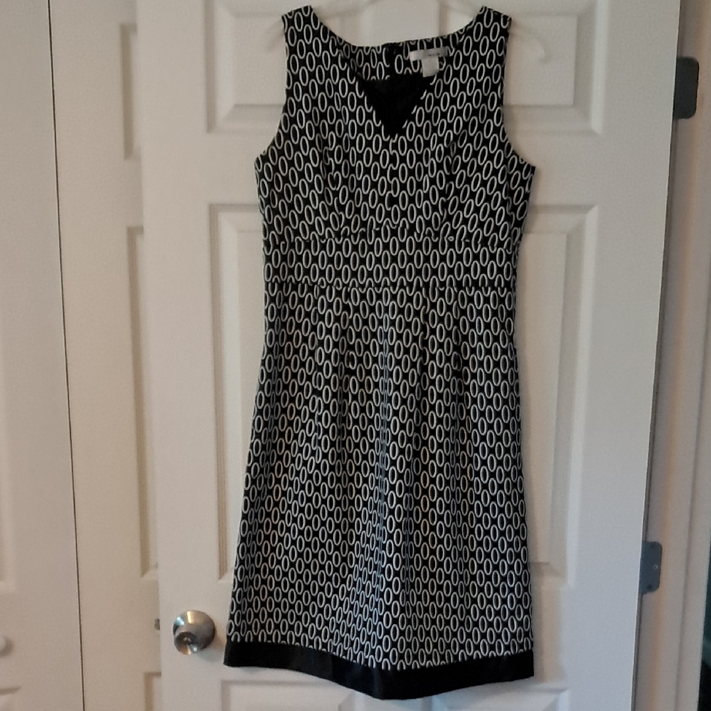 Black and White Patterned Dress